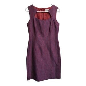 Vintage David Meister shift dress geometric abstract